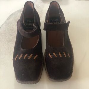 Villa Scarpa Italian Suede Girls Shoes
